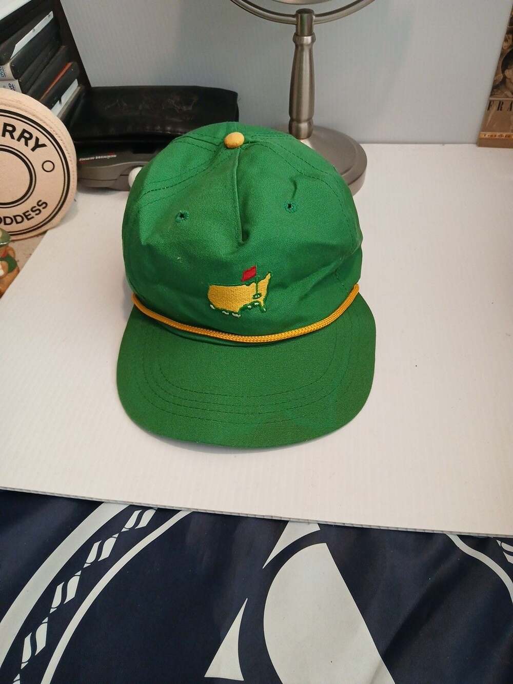 Masters Augusta National Golf Club Vintage Green Derby Rope Hat Cap
